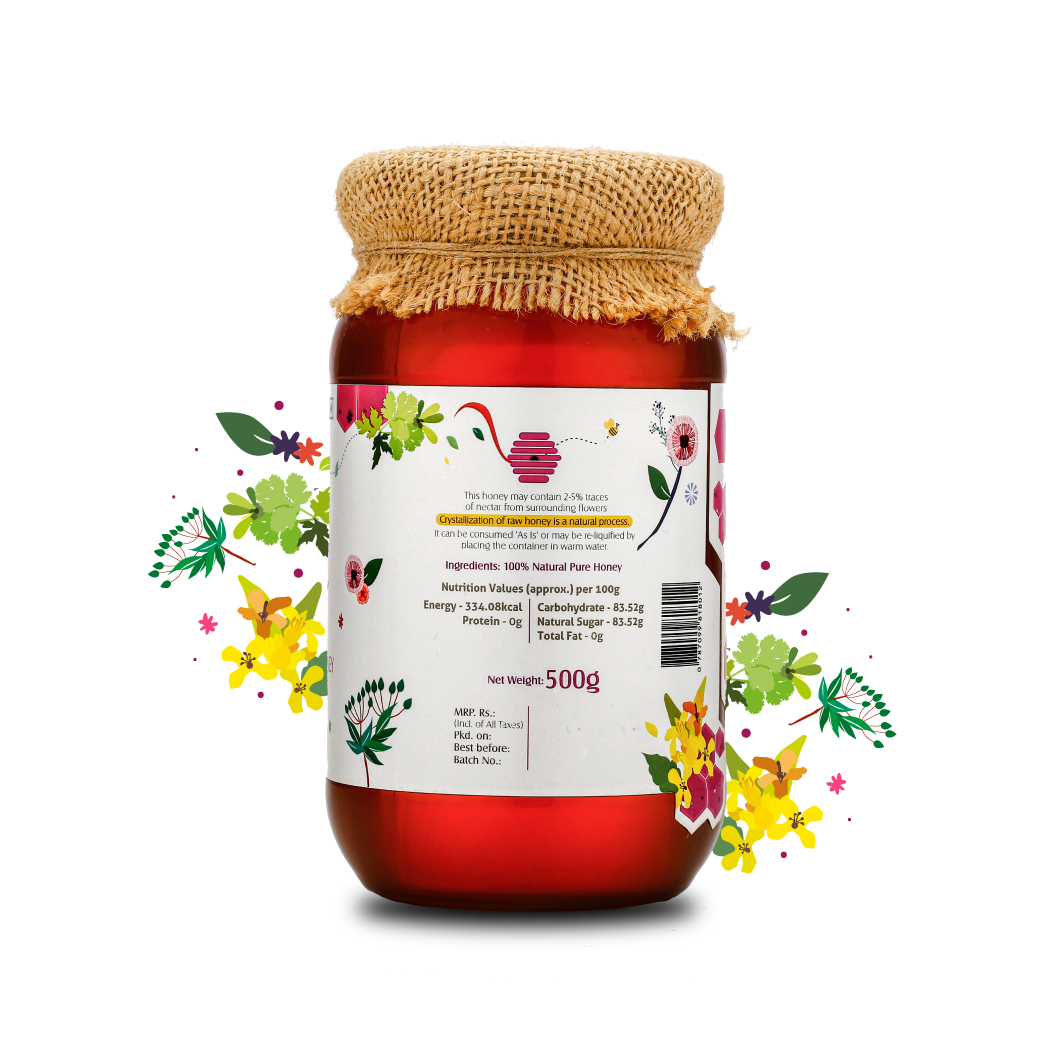 Himalayan Forest Raw Honey HoneyVeda