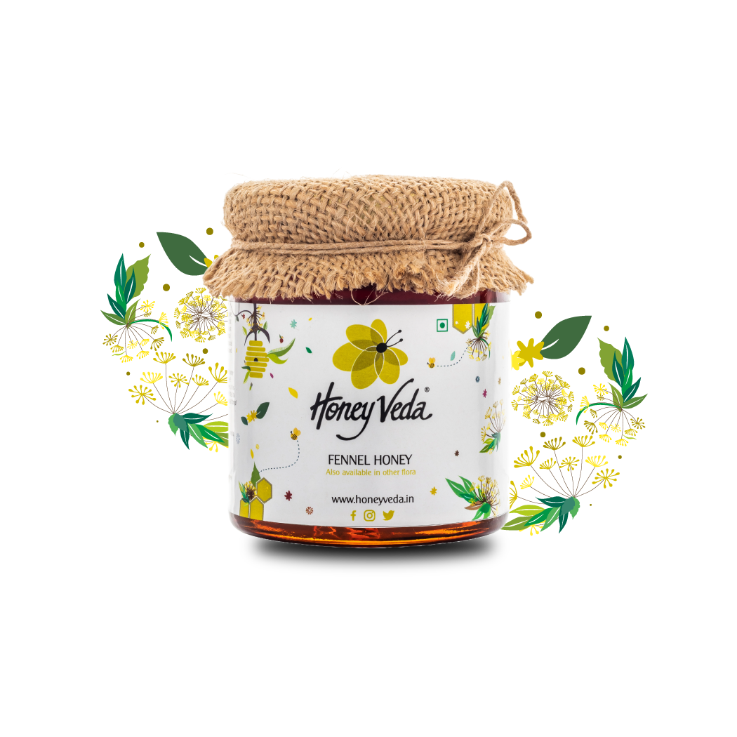 Fennel Raw Honey HoneyVeda Fennel raw honey honeyveda