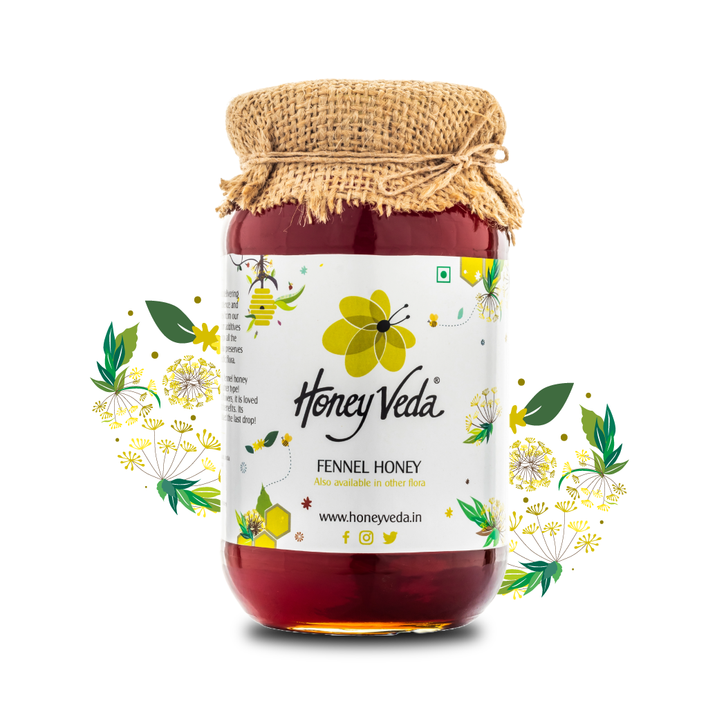 Fennel Raw Honey HoneyVeda Fennel raw honey honeyveda