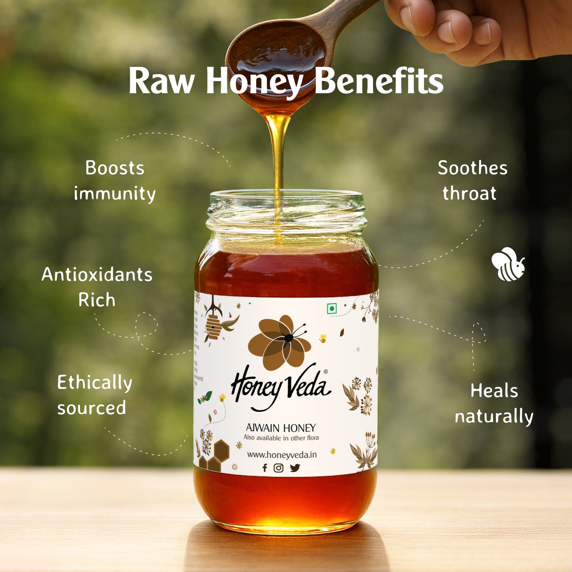 Ajwain Farm Honey - HoneyVeda