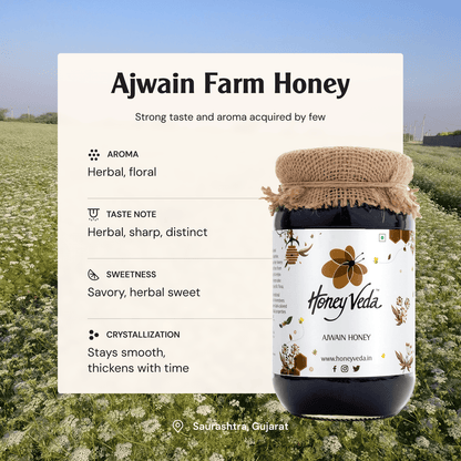 Ajwain Farm Honey - HoneyVeda