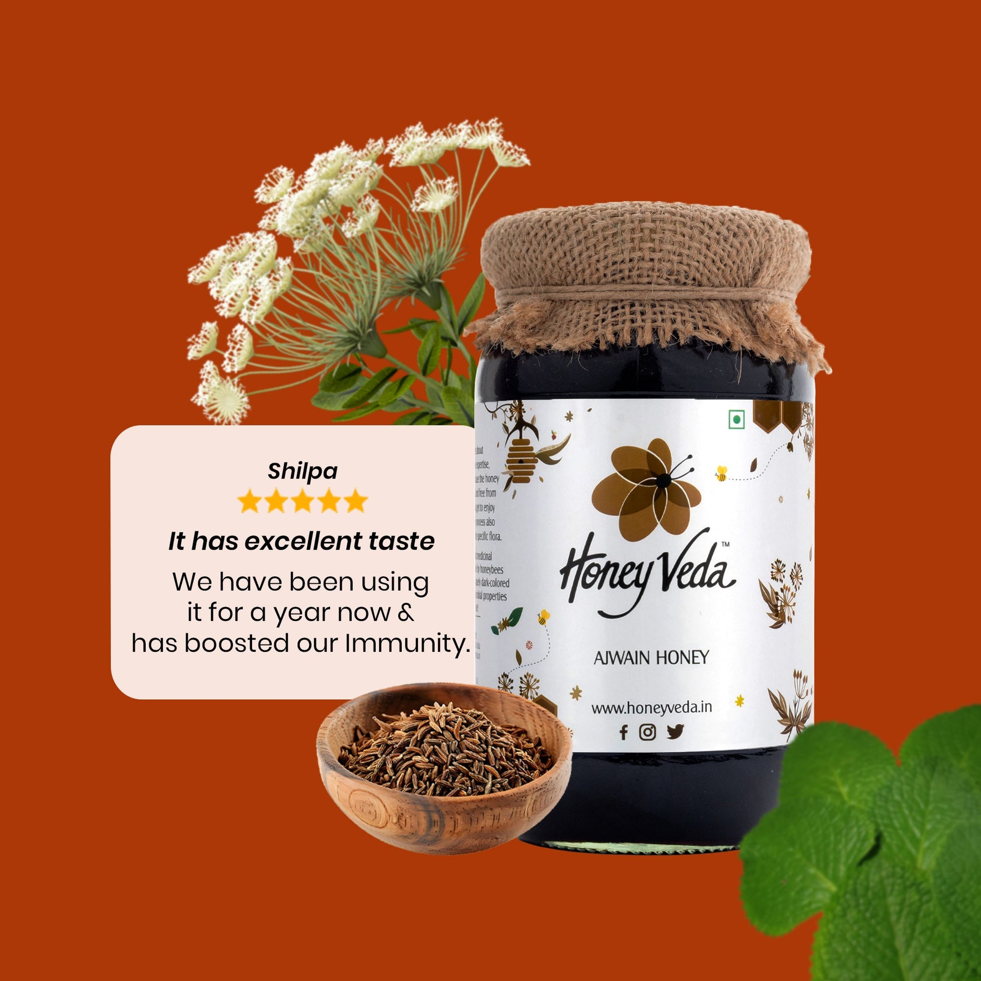 Ajwain Farm Honey - HoneyVeda
