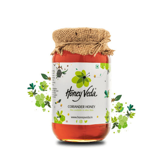 Coriander Raw Honey - HoneyVeda