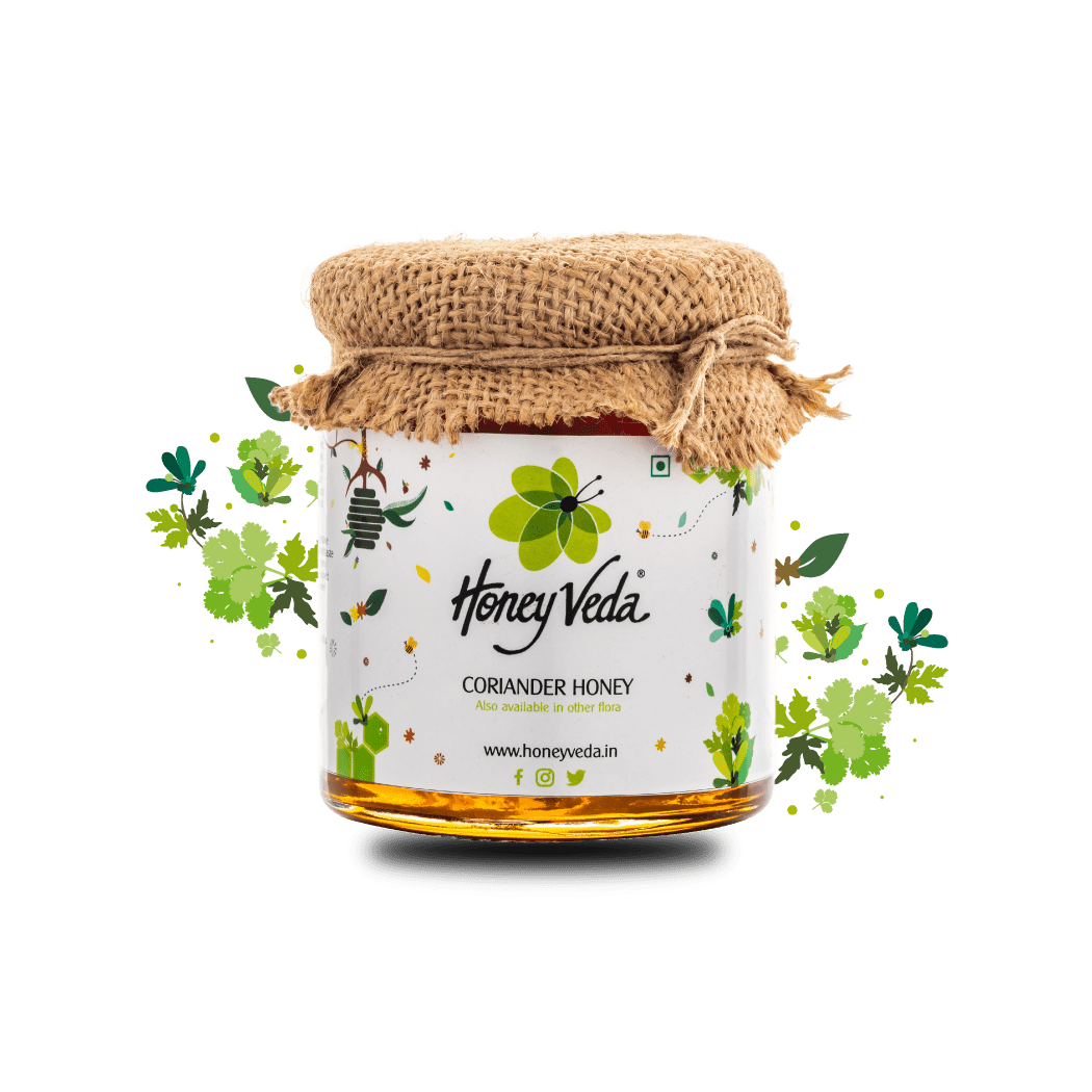 Coriander Raw Honey - HoneyVeda