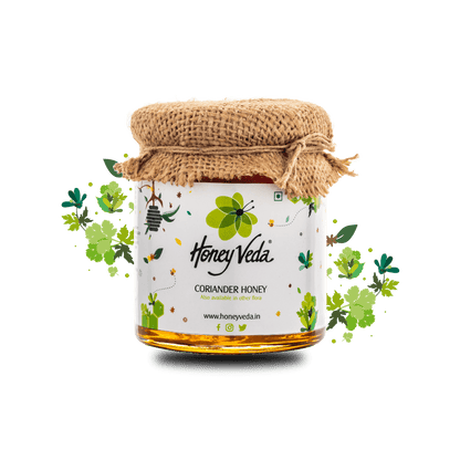 Coriander Raw Honey - HoneyVeda