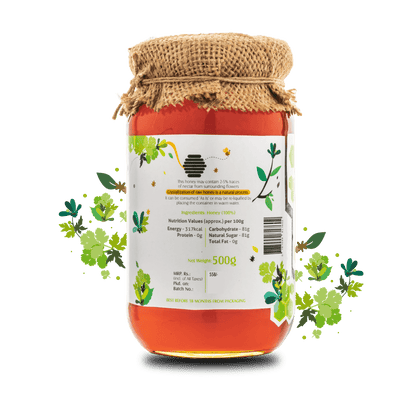 Coriander Raw Honey - HoneyVeda