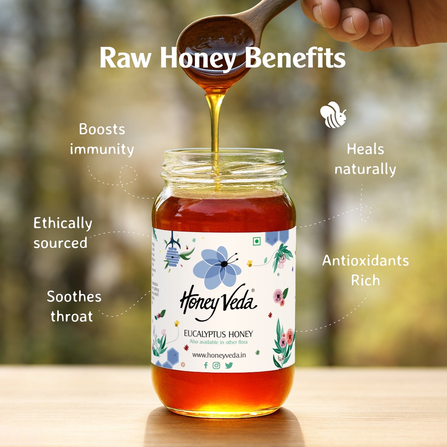Eucalyptus Honey - HoneyVeda