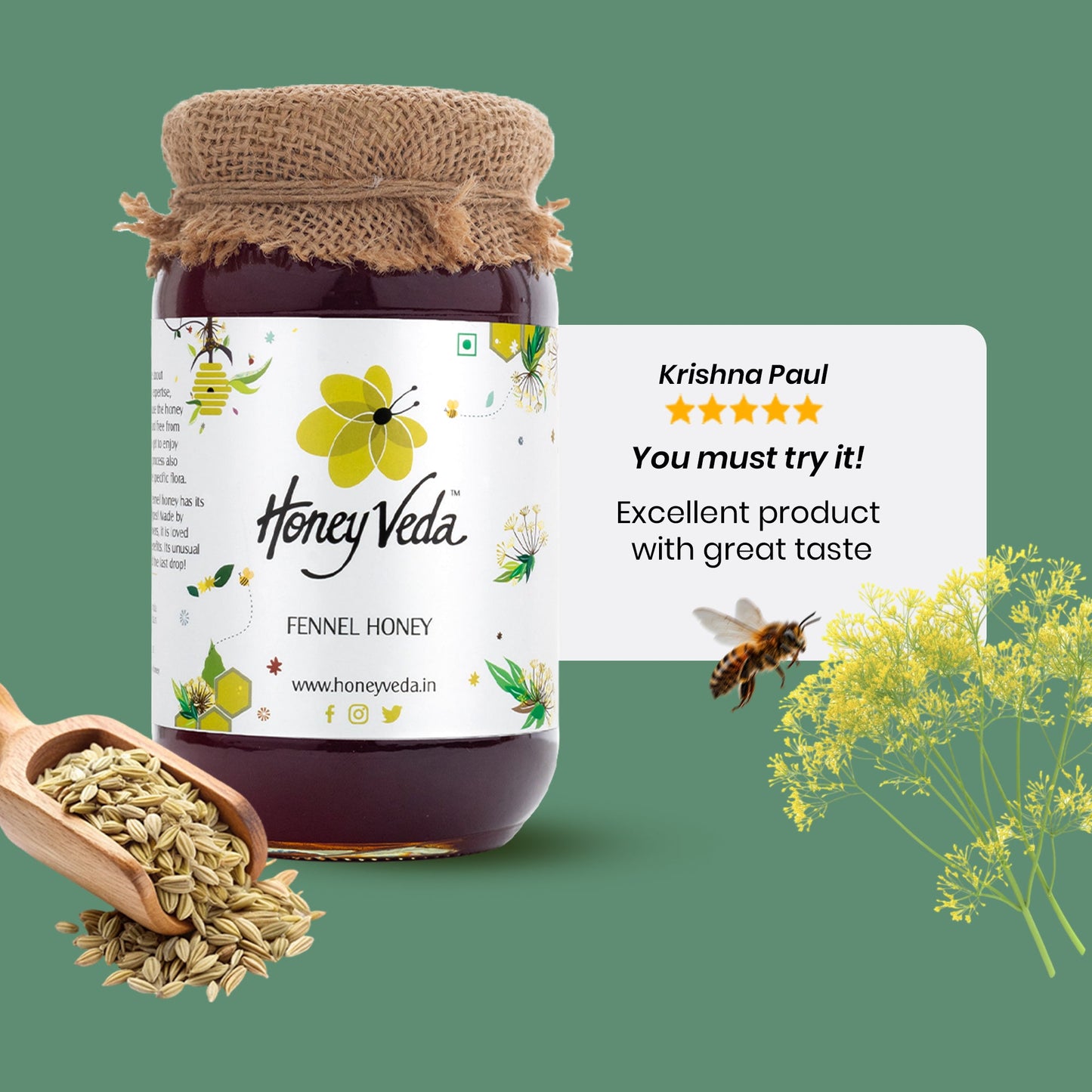 Fennel Farm Honey - HoneyVeda