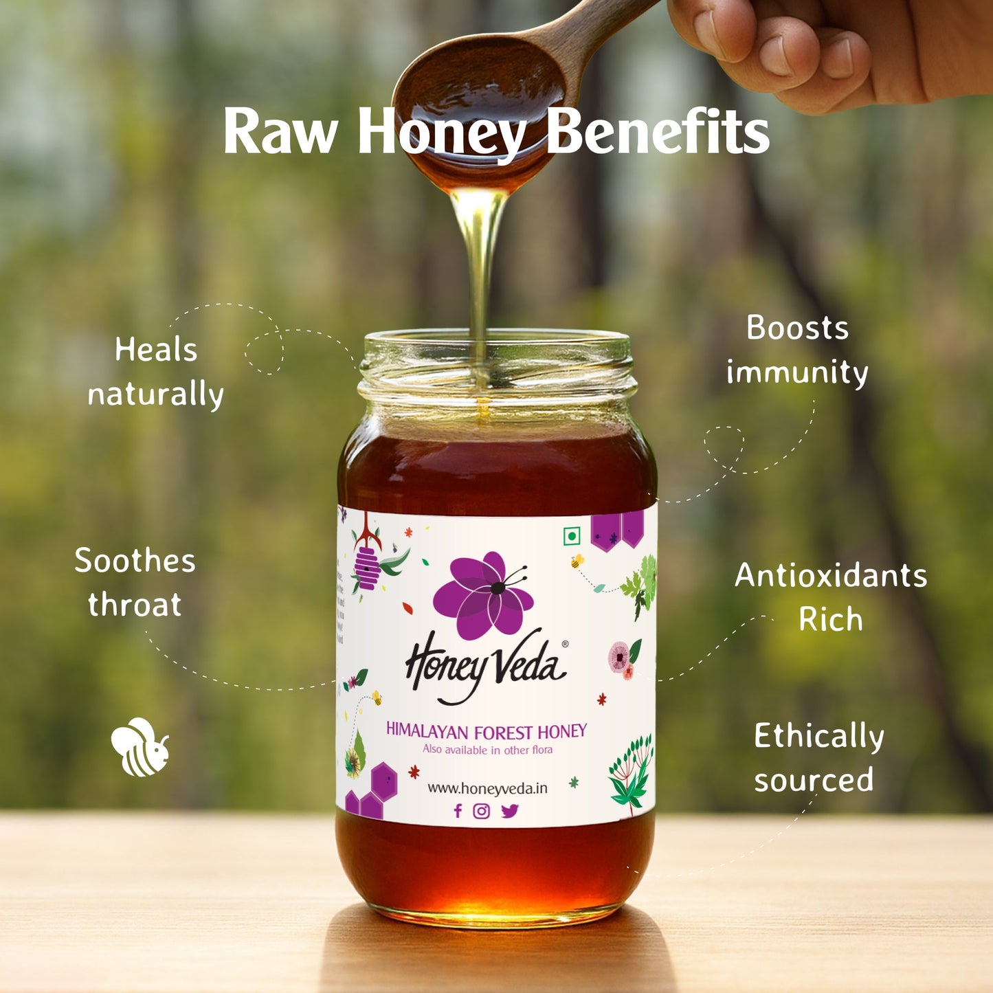 Himalayan Forest Honey - HoneyVeda