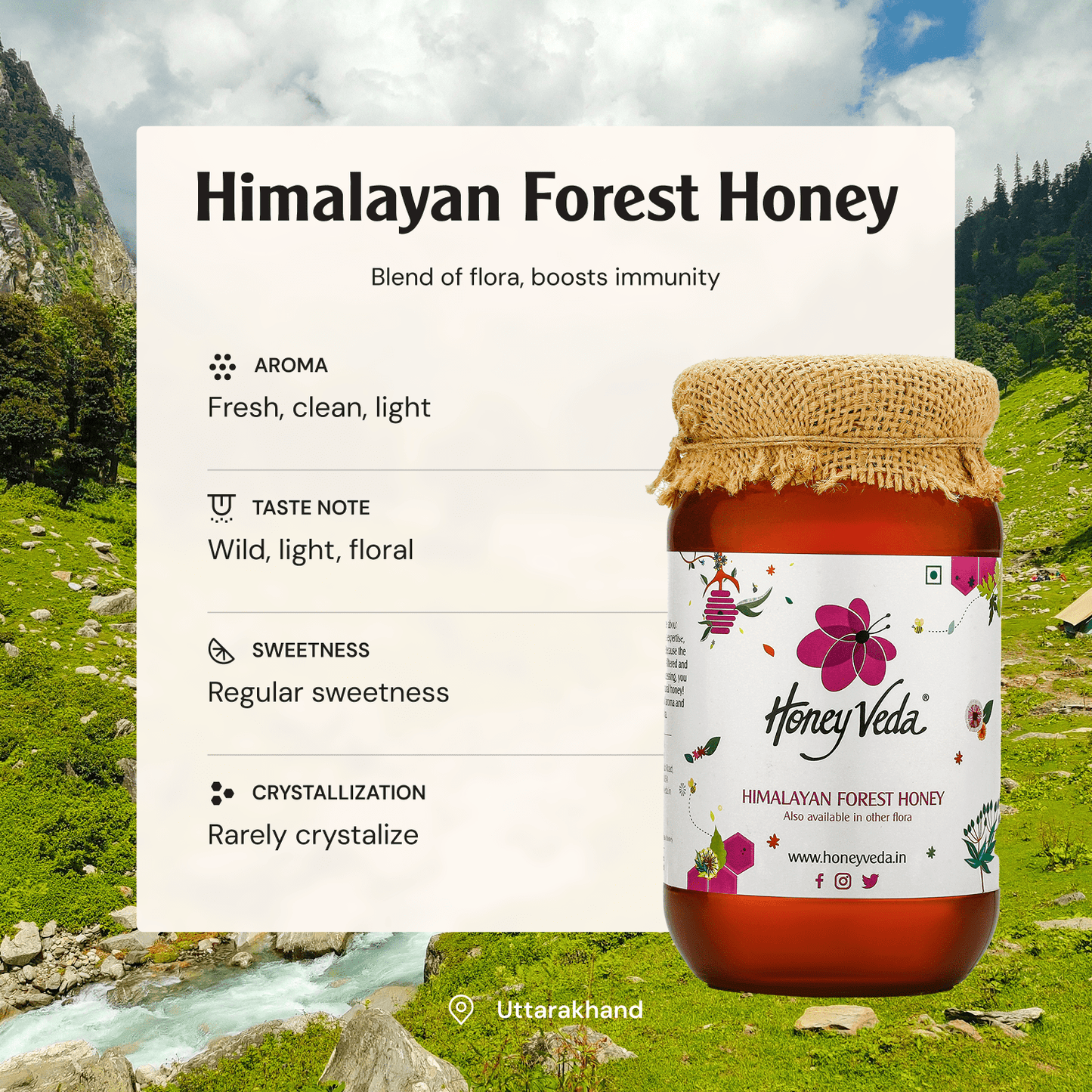 Himalayan Forest Honey - HoneyVeda