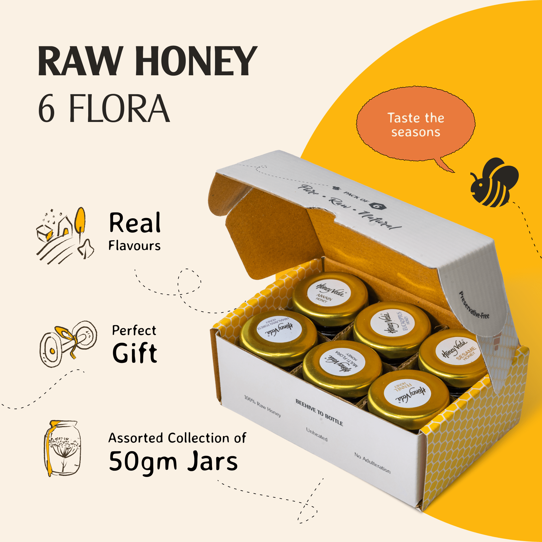 HoneyVeda Taster Box - HoneyVeda