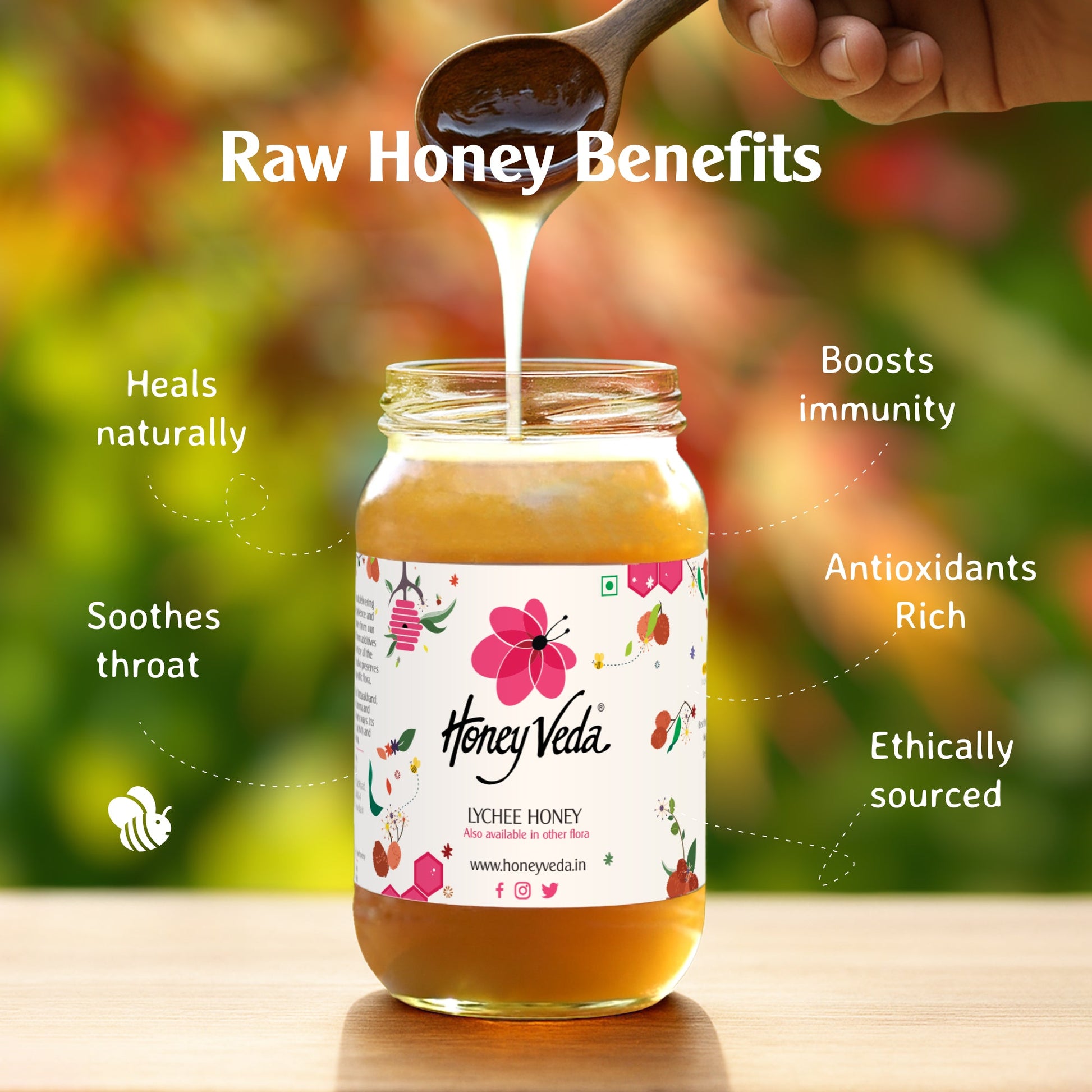 Lychee Orchard Honey - HoneyVeda